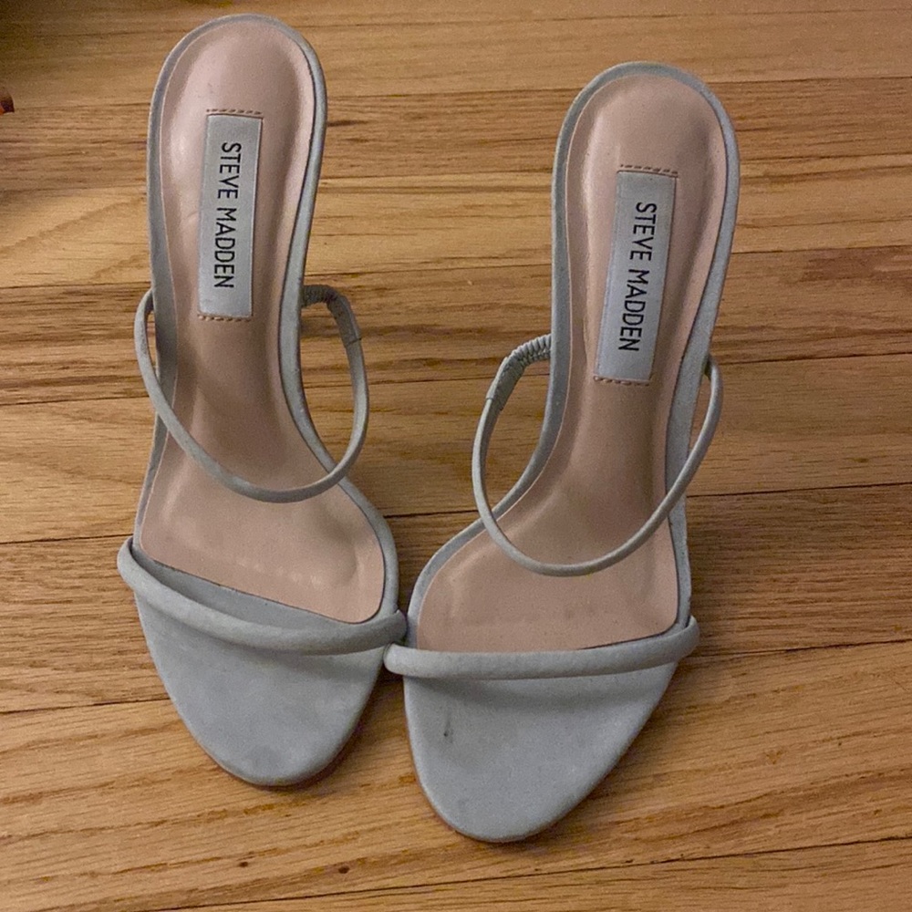 Steve Madden . Two strap horizontal sandal Thin heel. Worn once. Great condition
